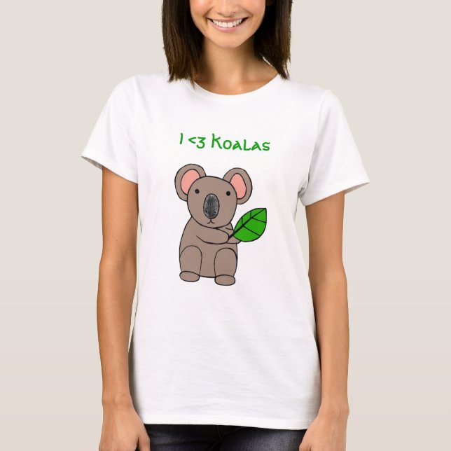 Mig Koalas <3 T Shirt (Framsida)