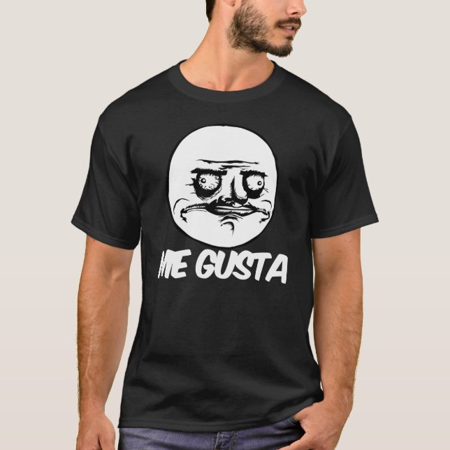 mig komiskt ansikte för gustaursinnememe tee (Framsida)
