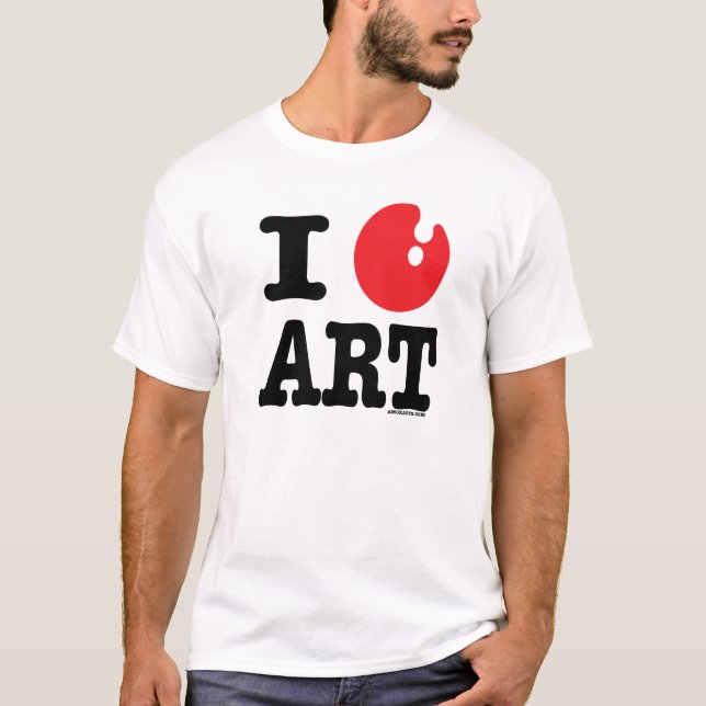 Mig konst (för hjärta) t shirt (Framsida)
