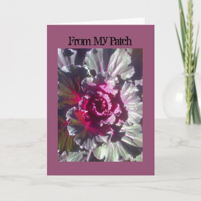 Mig konst och designer, kort för kålblommanedgång (Framsida)