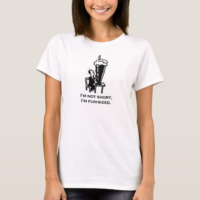 Mig kort I storleksanpassad förmiddagroligt för T-shirt (Framsida)