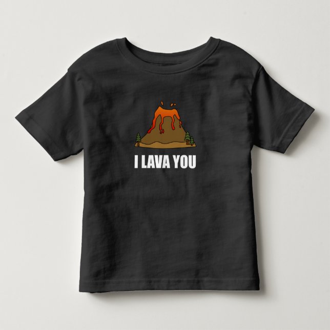 Mig Lava dig vulkan Tee (Framsida)