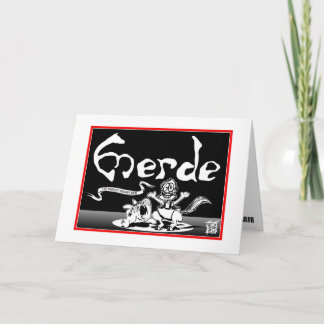 Mig LEDSEN förmiddag: "MERDE ", Kort