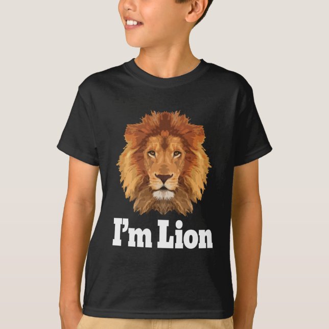 Mig lejon förmiddag t-shirt (Framsida)