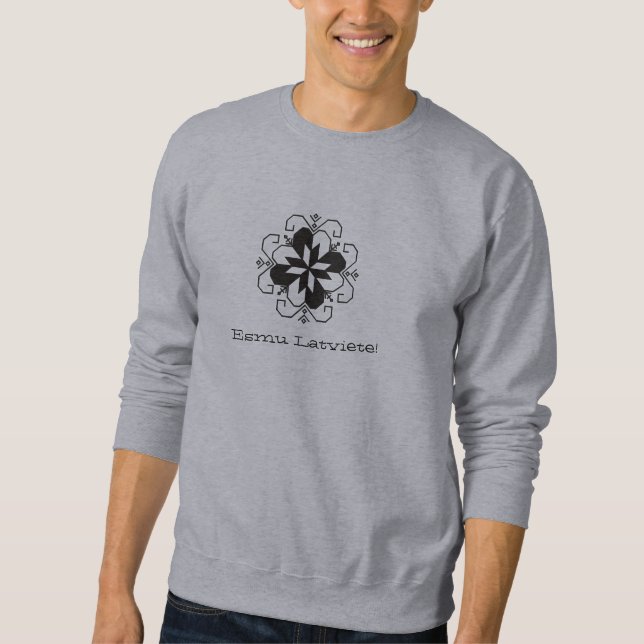 Mig lettisk förmiddag (den kvinnliga versionen) långärmad tröja (Framsida)