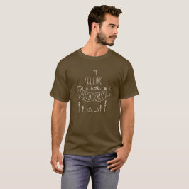 Mig lite Outdoorsy manar för förmiddag känsla T-shirt