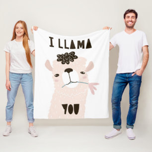 Mig Llama dig Fleecefilt