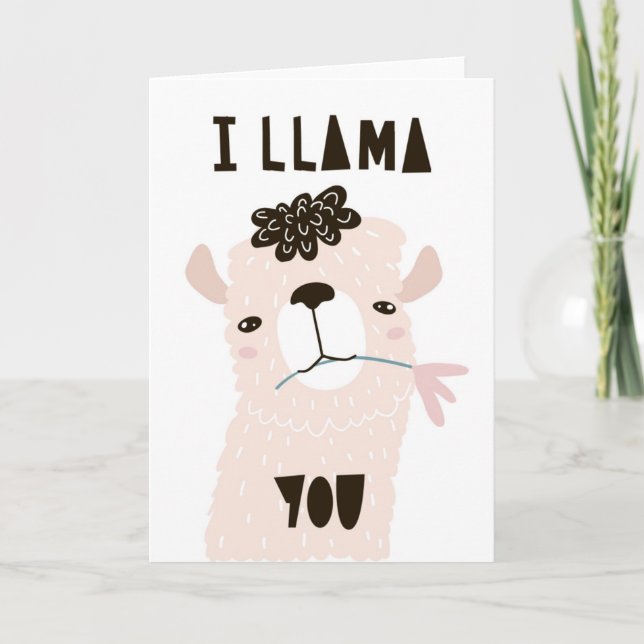 Mig Llama dig Kort (Framsida)