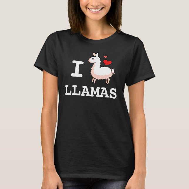 Mig LlamaLlamas Tee Shirt (Framsida)