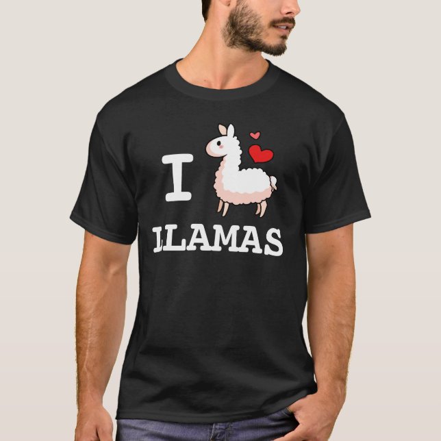 Mig LlamaLlamas Tee Shirt (Framsida)