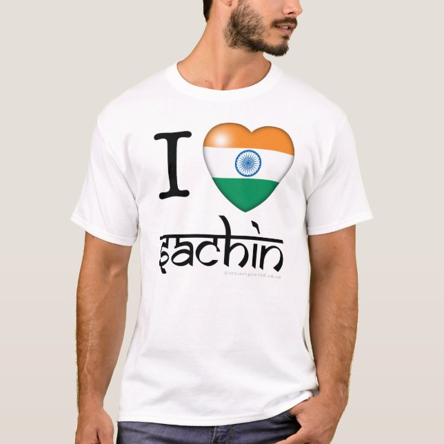 Mig lLove Sachin (Tendulkar) Tröja (Framsida)