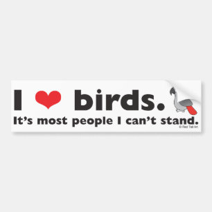 Mig love birds bildekal