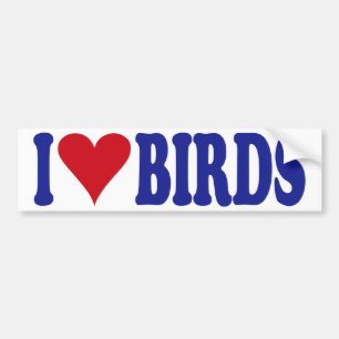 Mig love birds bildekal