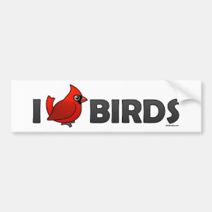 Mig love birds bildekal