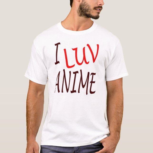 Mig Luv Anime T-shirt (Framsida)