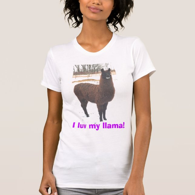 Mig luv min llama! tee (Framsida)