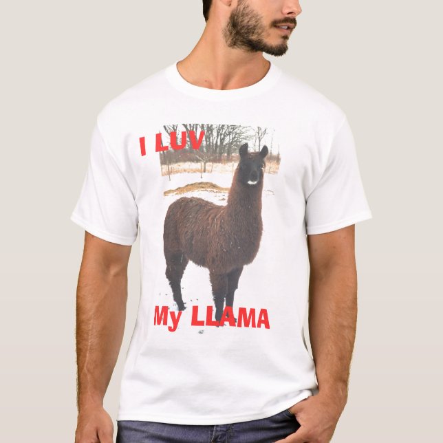 Mig LUV min LLAMA Tröja (Framsida)
