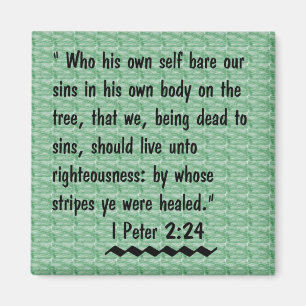 Mig magnet för Peter 2:24scripture
