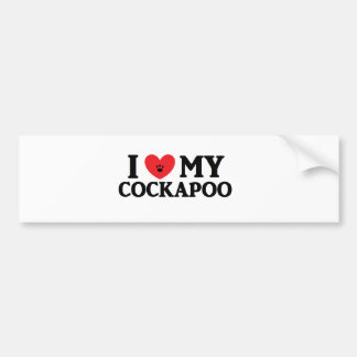 Mig ♥ min Cockapoo Bildekal