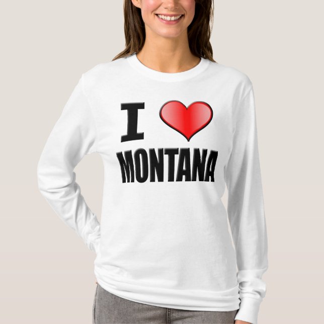 Mig ♥Montana långärmad - kvinnor T-shirt (Framsida)