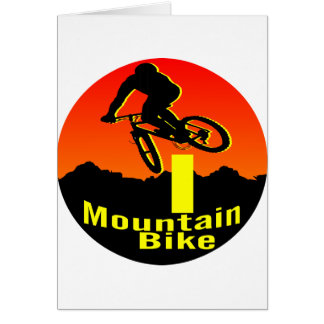 Mig mountainbike hälsningskort