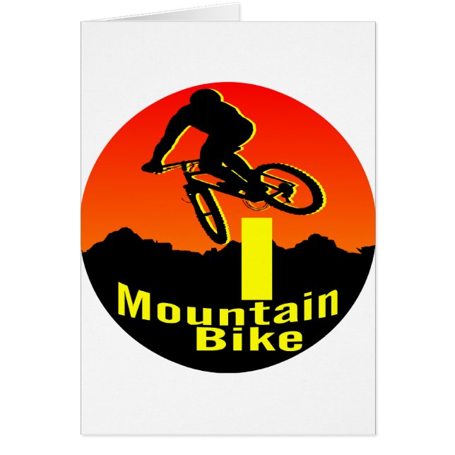 Mig mountainbike hälsningskort (Framsidan)