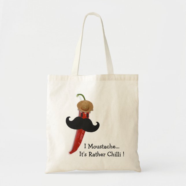 Mig Moustache. Det är den snarlika chilin Tygkasse (Framsidan)