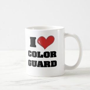 Mig mugg för hjärtacolorguardkaffe