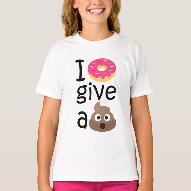 Mig munkge en poopemoji tee shirt (Framsida)