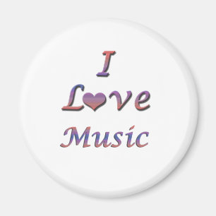 Mig musik för hjärta (kärlek) magnet