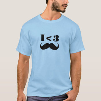 Mig mustasch <3 tee shirt