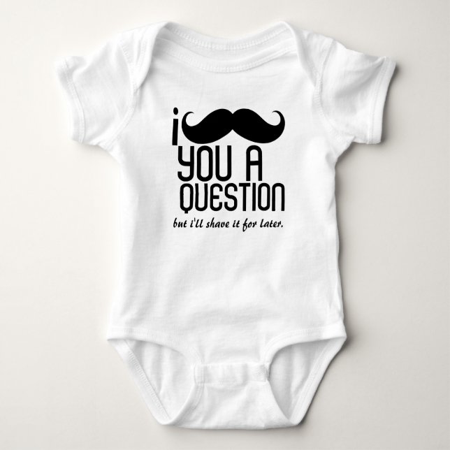 Mig mustasch dig damer för en ifrågasätta 3/4 t-shirt (Framsida)