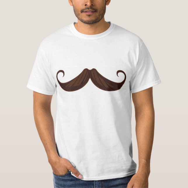 Mig mustasch dig en ifrågasätta! tee shirt (Framsida)