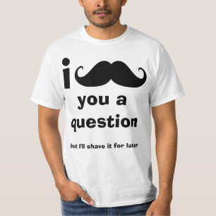 Mig mustasch dig en ifrågasättautslagsplatsskjor tee shirt