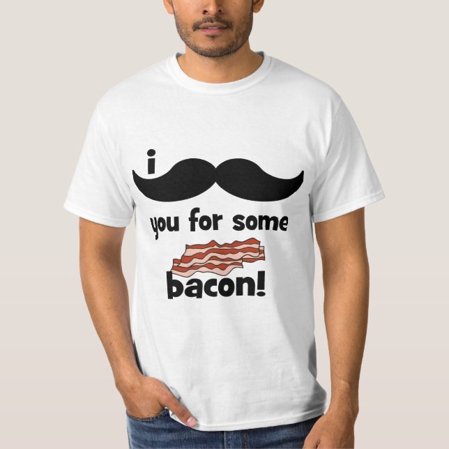 Mig mustasch dig för någon bacon tröja (Framsida)