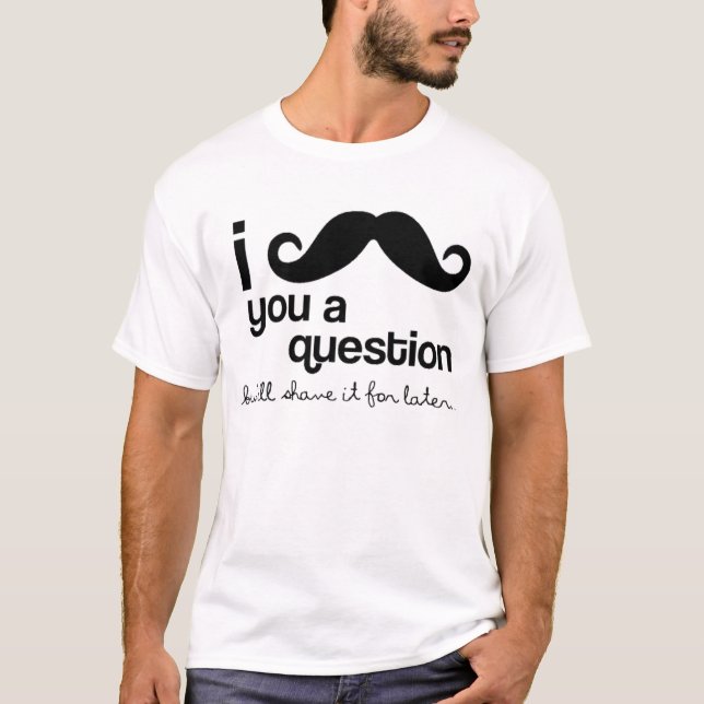 Mig mustasch dig skjortor för en t-shirt (Framsida)