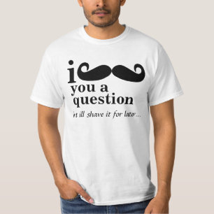 mig mustasch dig skjortor för en tee