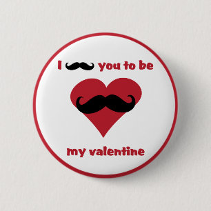 mig mustasch dig som är min valentin knapp