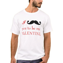 Mig mustasch dig som är min valentint-skjorta