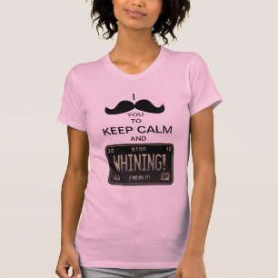 Mig mustasch dig som håller lugn & som ska stoppa t shirt