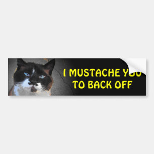 Mig mustasch dig som ska dras tillbaka av (den bildekal