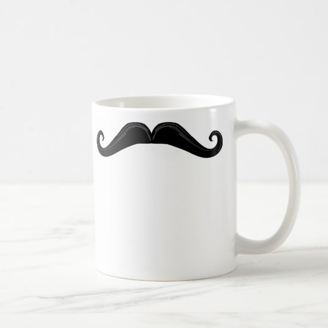 Mig mustasch något kaffe kaffemugg (Höger)