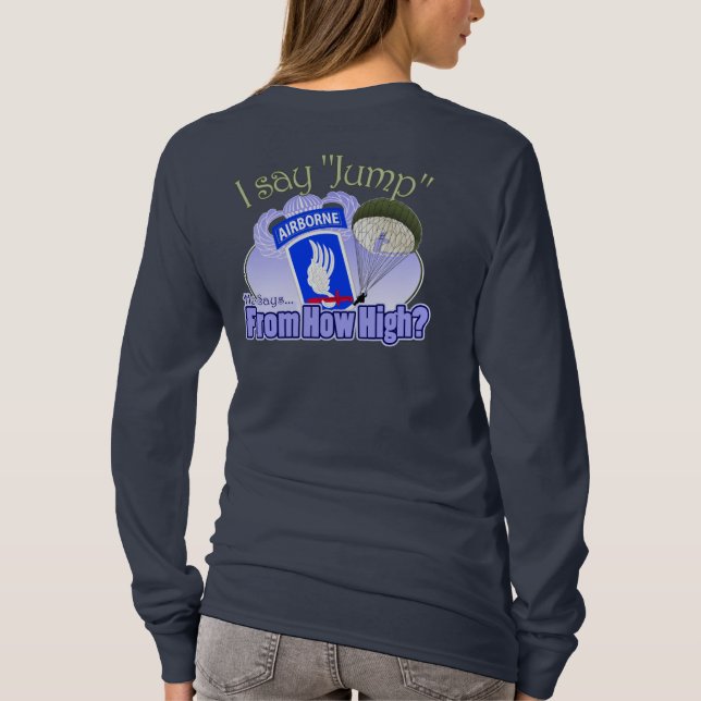 Mig något att sägahopp [173. luftburet] t shirt (Baksida)