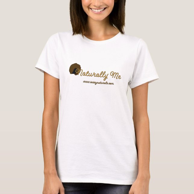 Mig naturligt afro- utslagsplats tee (Framsida)