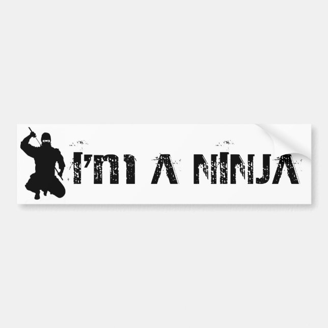 Mig NINJA för förmiddag A Bildekal (Framsidan)