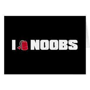 Mig noobs (för teabag) hälsningskort
