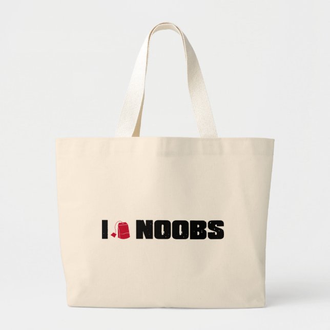 mig noobs (för teabag) jumbo tygkasse (Framsidan)