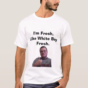 Mig ny förmiddag, lik ny vitpojke t-shirt