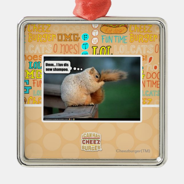 Mig ny shampoo för luvdis julgransprydnad metall (Framsidan)