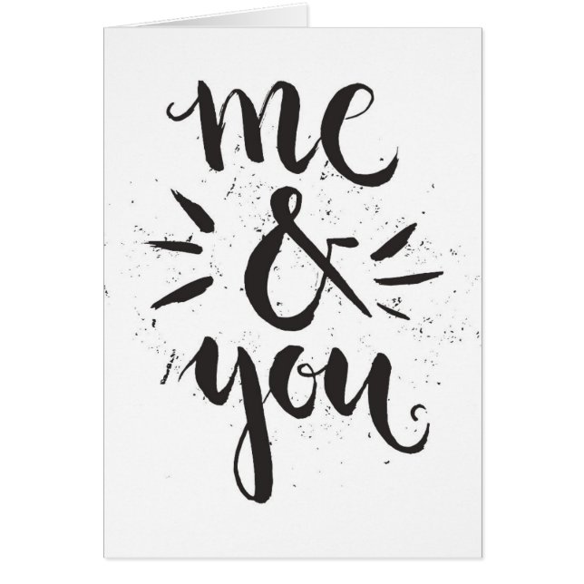 Mig och dig hälsningskort (Framsidan)